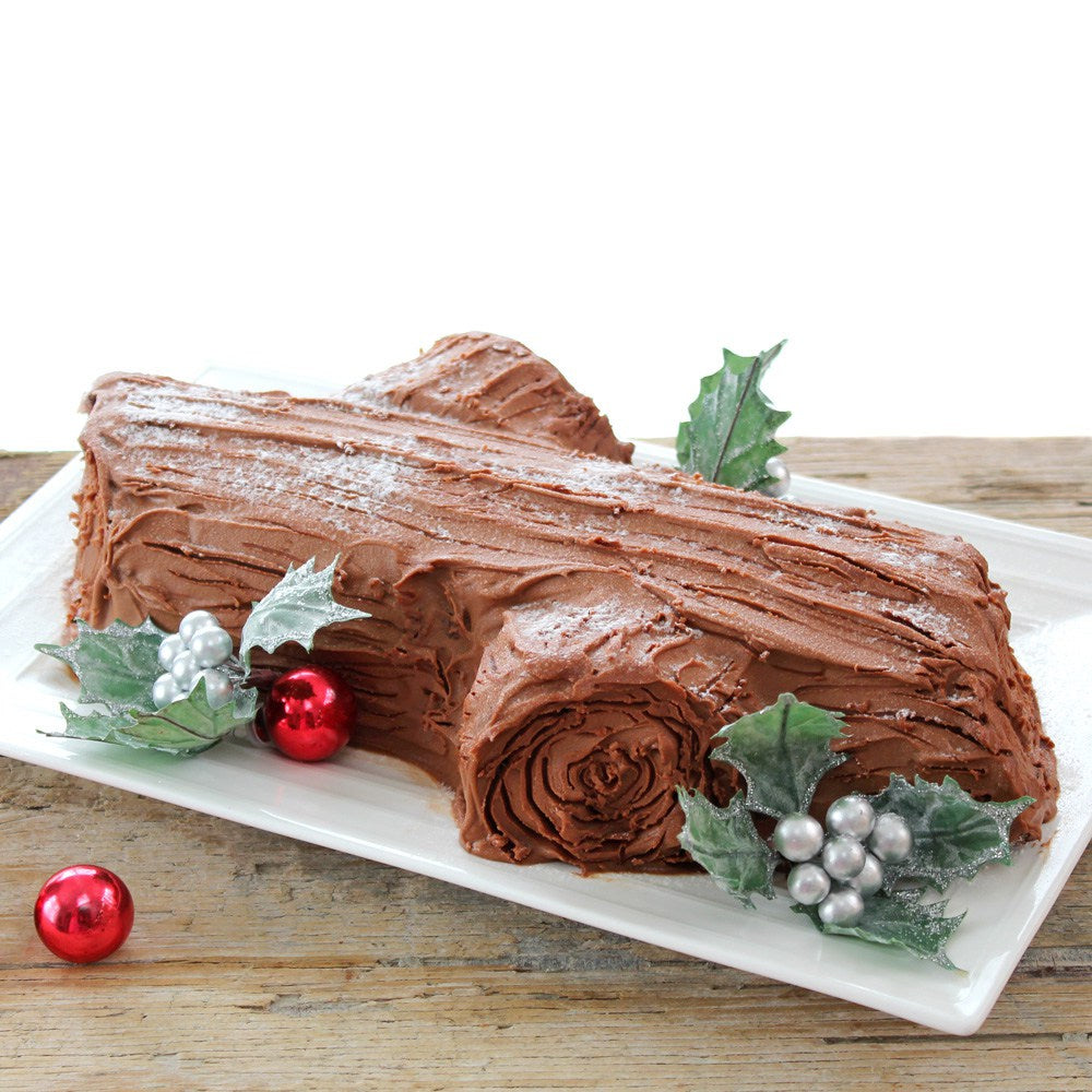 Add some 'Ho Ho' to the holiday with a mini Buche de Noel